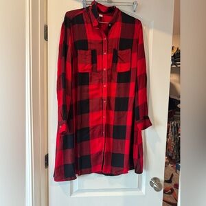 Old navy buffalo print dress size large